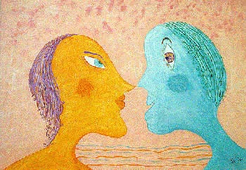  Faire l’amour sans la pénétration. Couple qui s’enlace ‘organiquement’ illustré