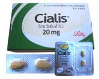 Impotence; illustration de l’emballage de Cialis