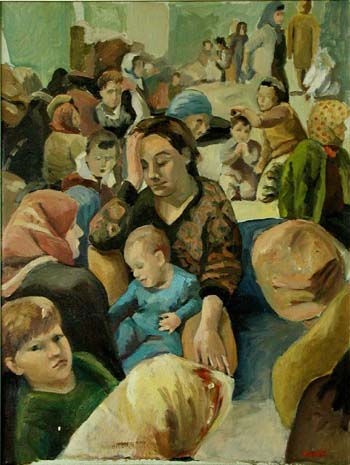Surpopulation : tableau représentant des réfugiés